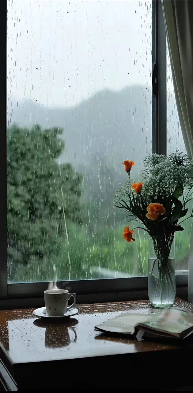 Pencere yağmur 