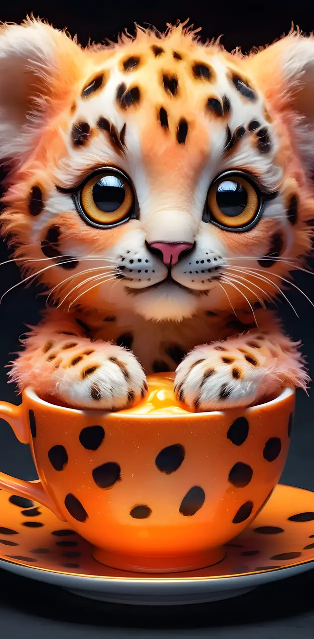 orange teddy leopard