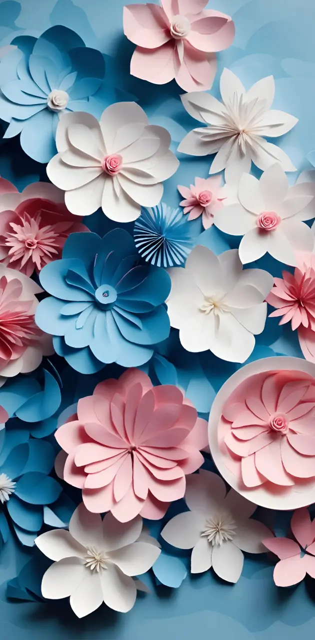 Paper Kirigami Blossoms