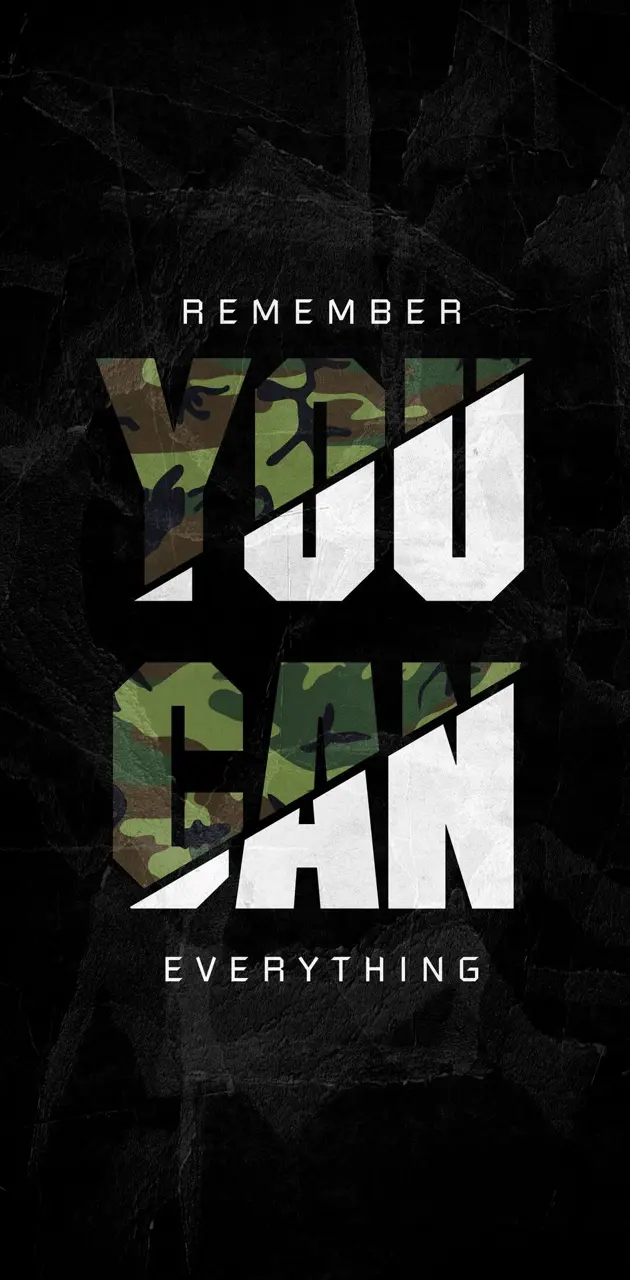 You can