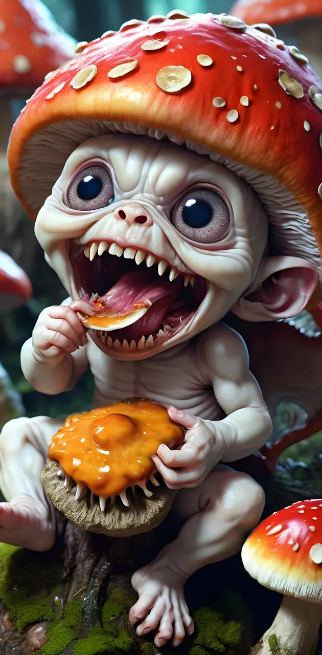 demon mushroom baby