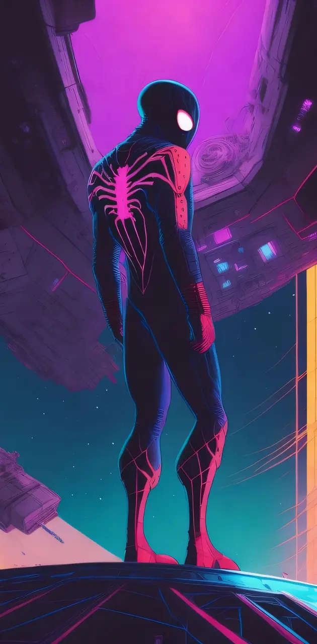 Spiderman cyberpunk