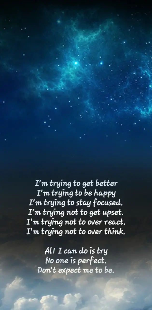 I'm trying to...