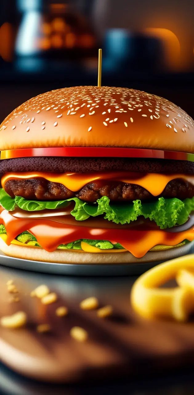 Large Burger Fast Food