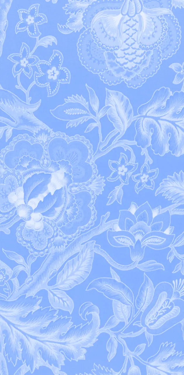 BLUE FLORAL FABRIC