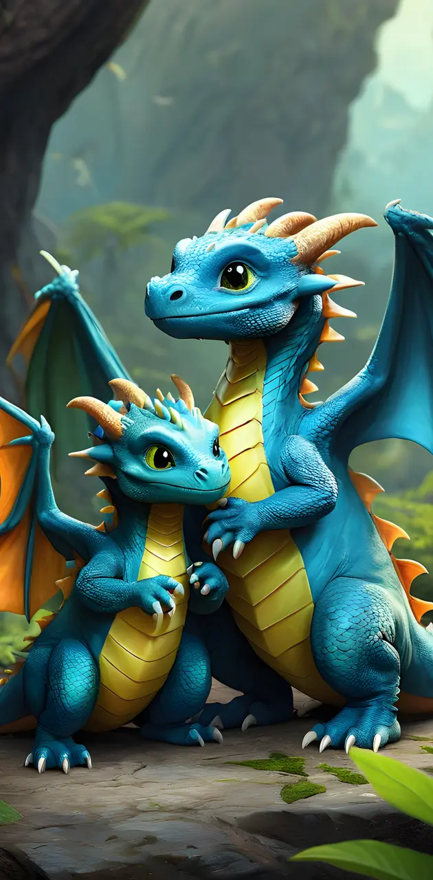 blue dragons