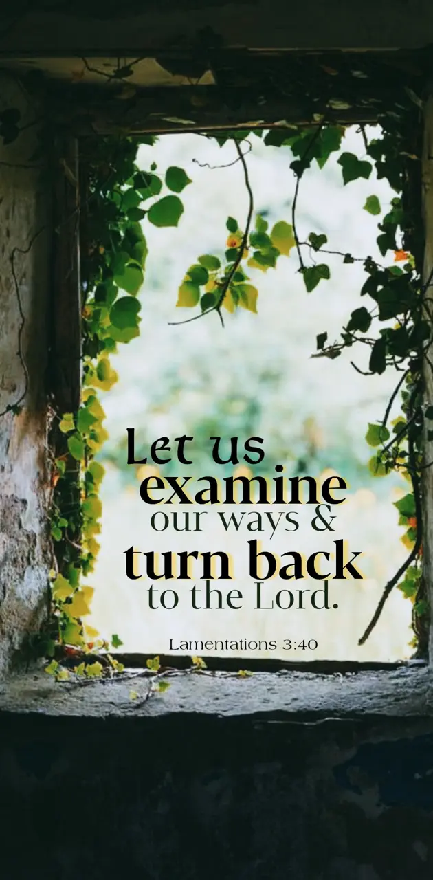 Turn Back to the Lord