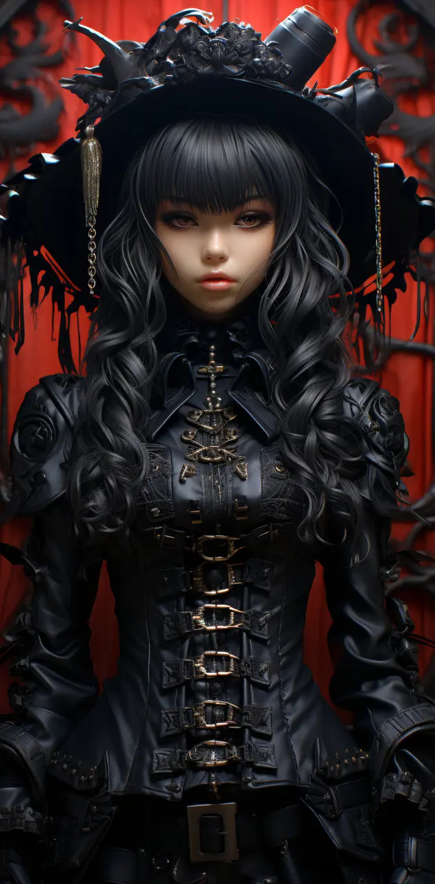 Shadowcore goth girl