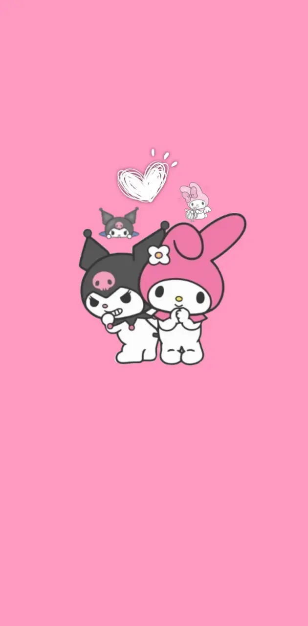 Kuromi and My Melody♡ wallpaper by Chr1styy_ - Download on ZEDGE™ | 463b