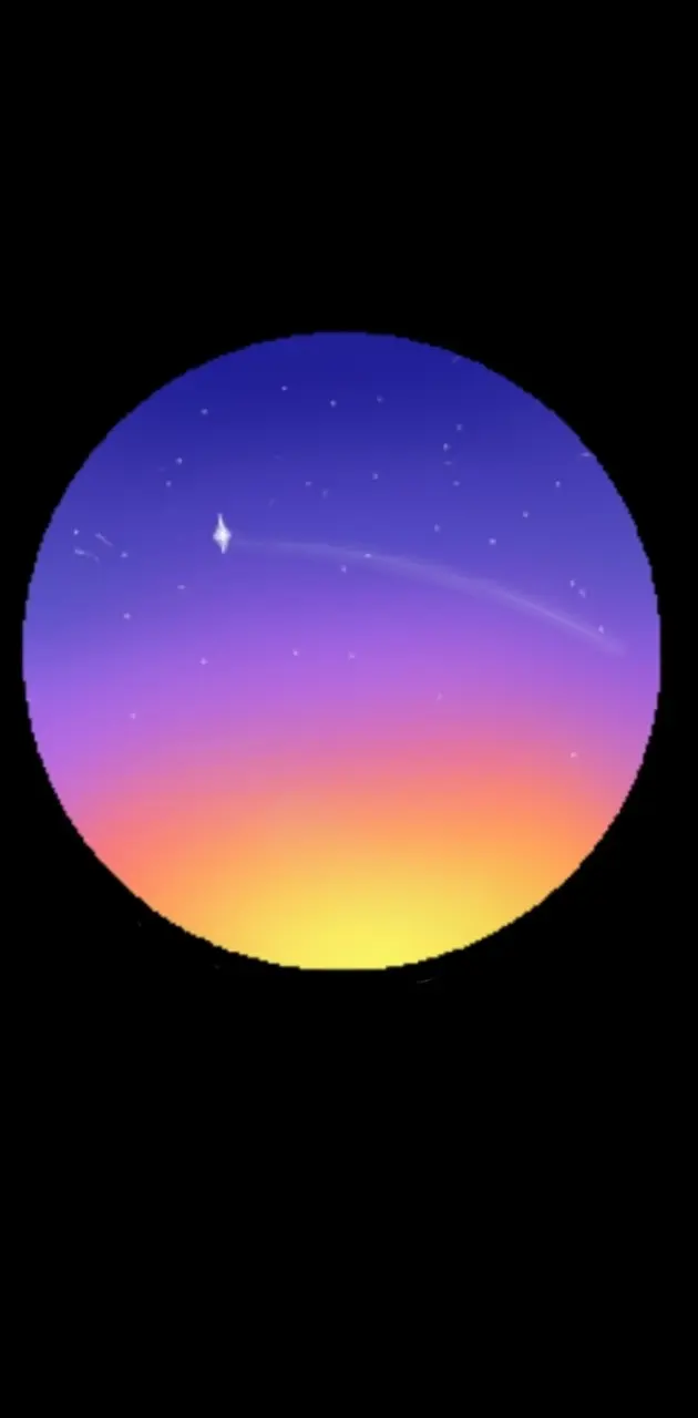 Night sunset stars