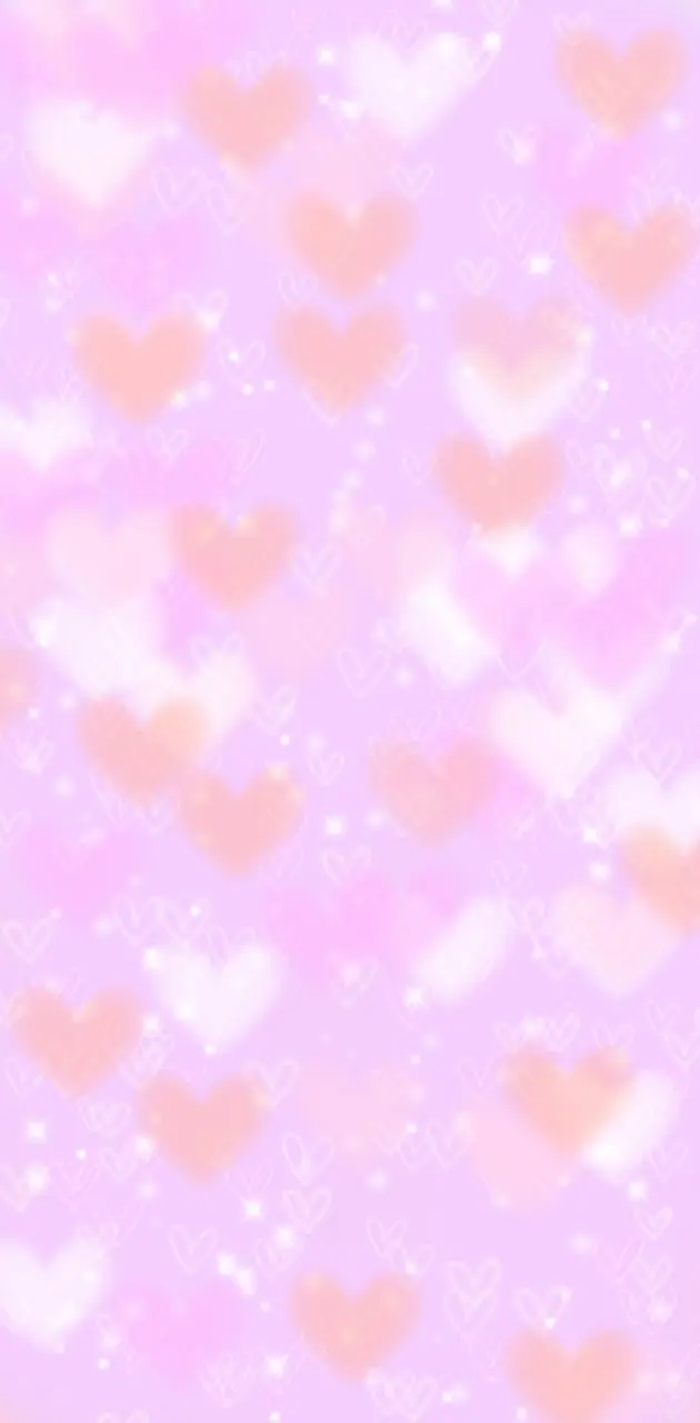 Pink heart wallpaper