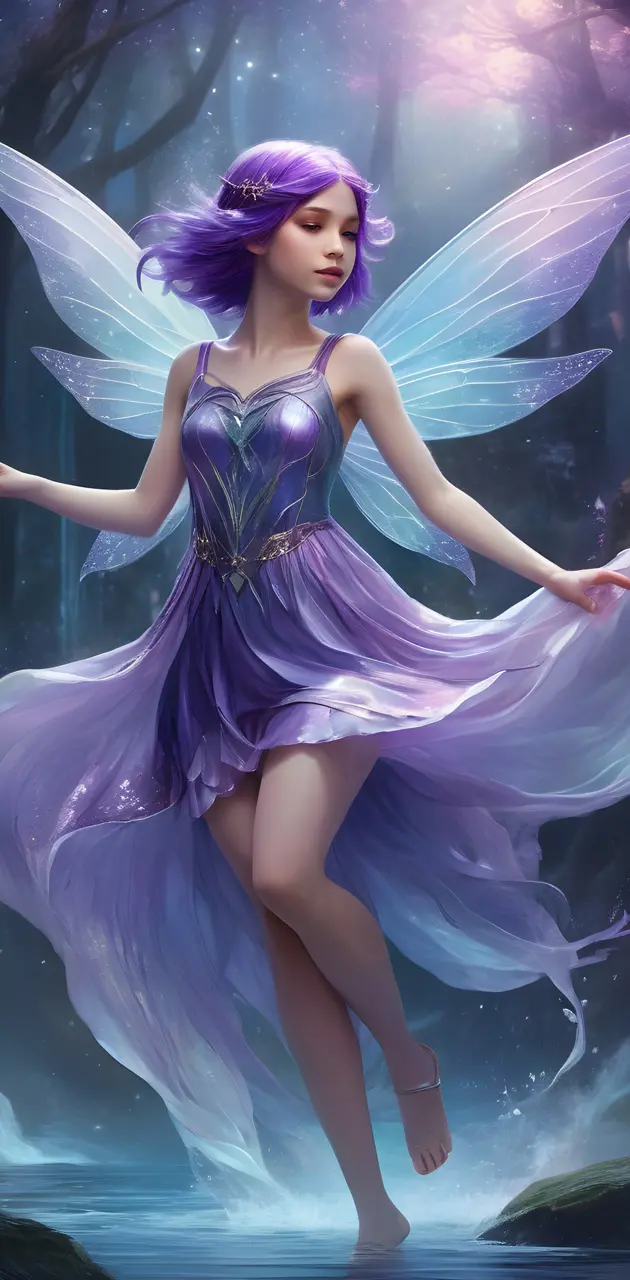 purple water fairy