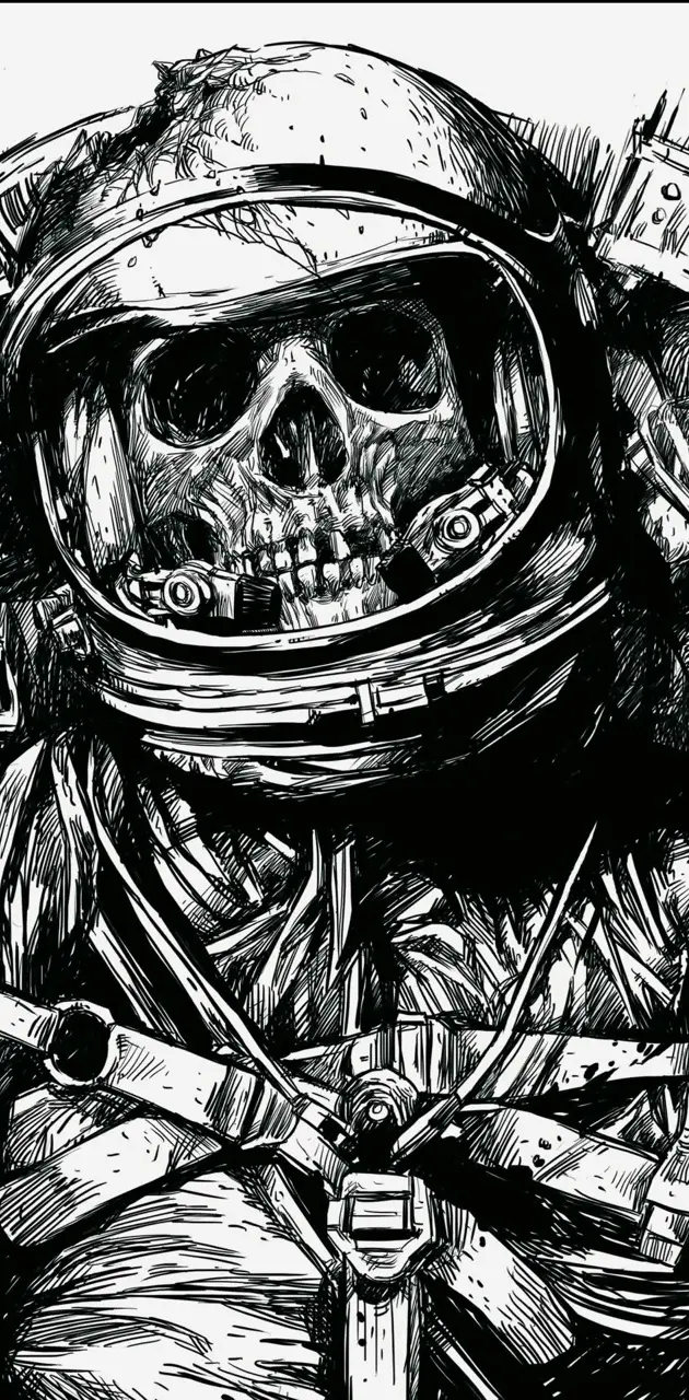 dead astronaut wallpaper