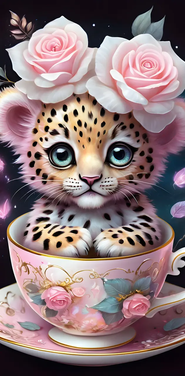 pale pink leopard