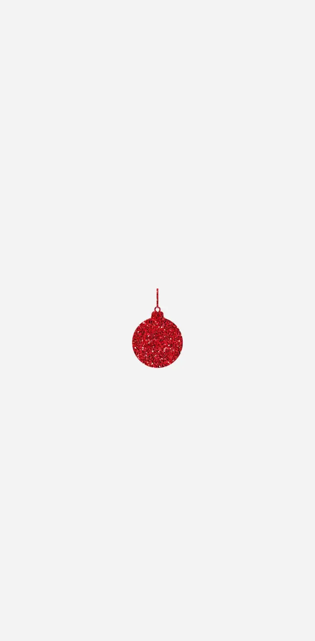Red Glitter Ornament