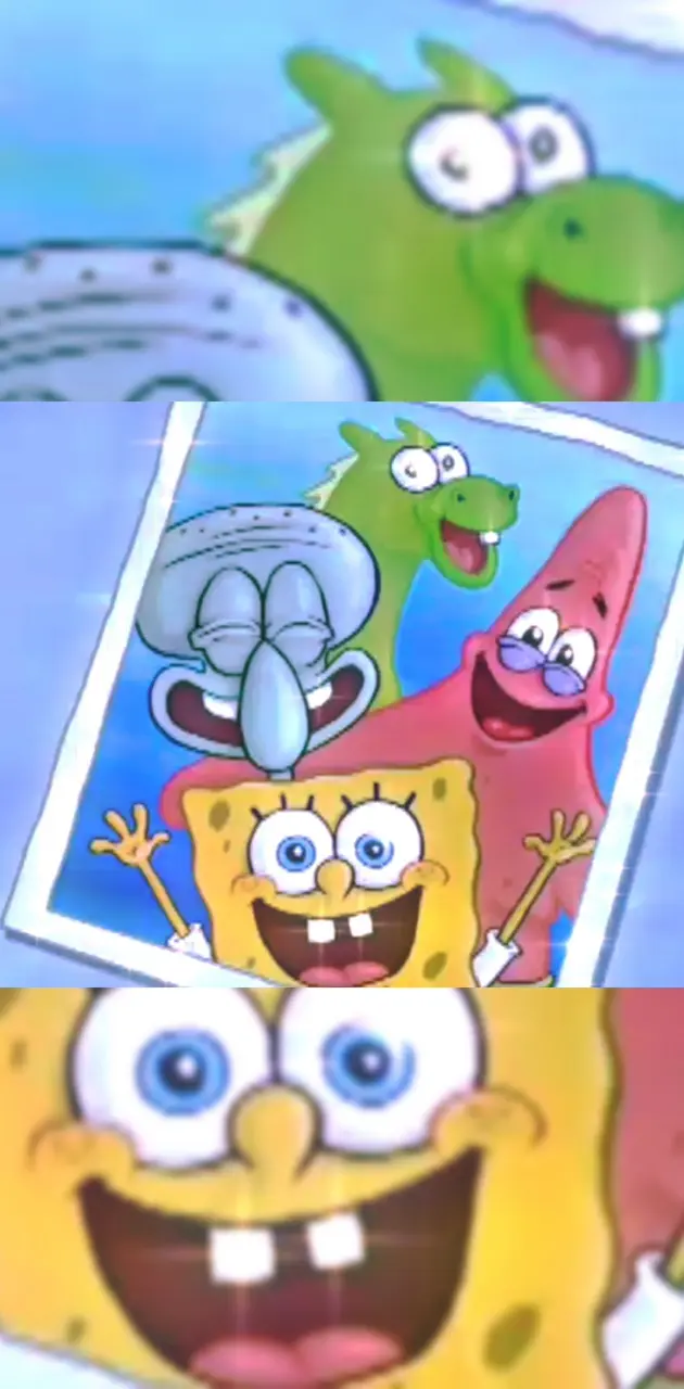 spongebob and squidward and patrick