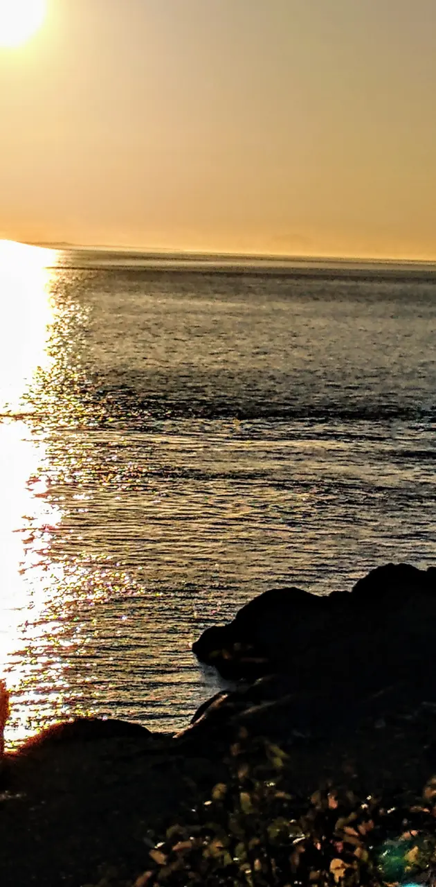 Beluga point sunset