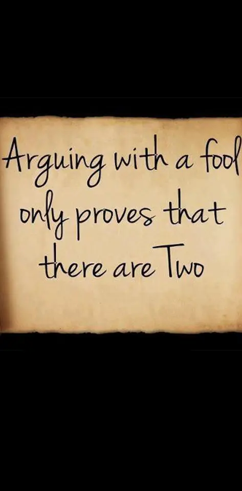 Arguing With Fools