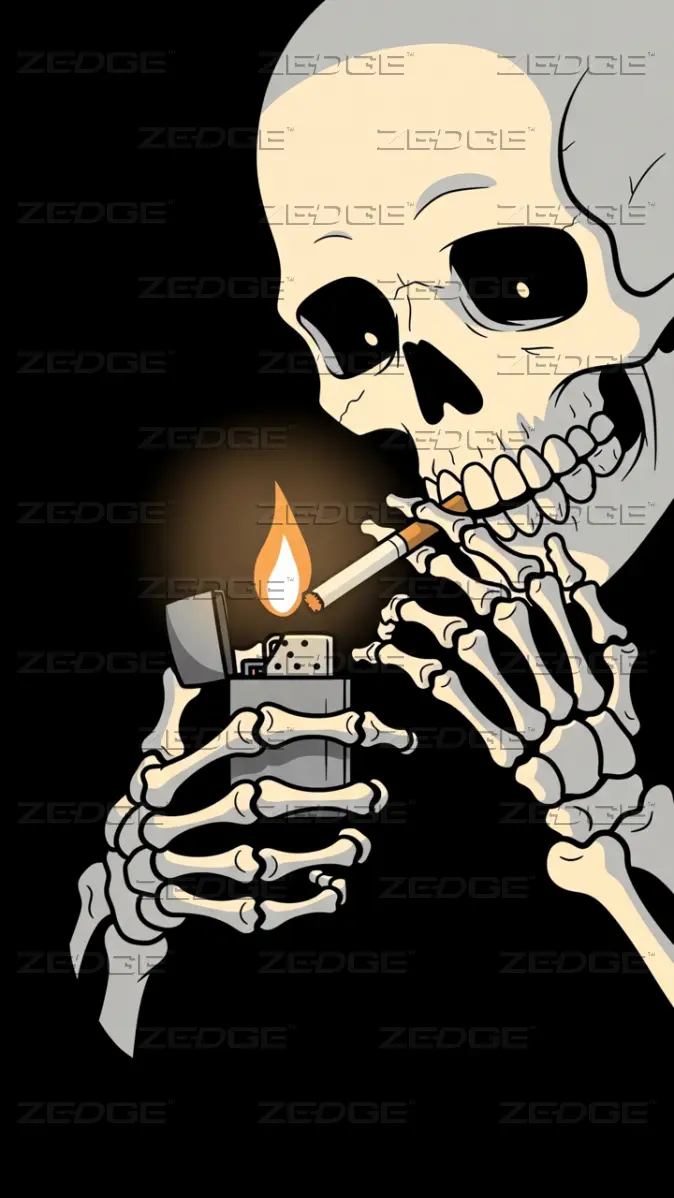 skeleton smoking cigarette wallpaper skull guy oran by DARKWALLS GALLERY by O - Download on ZEDGE Cigar Smoking Skeleton