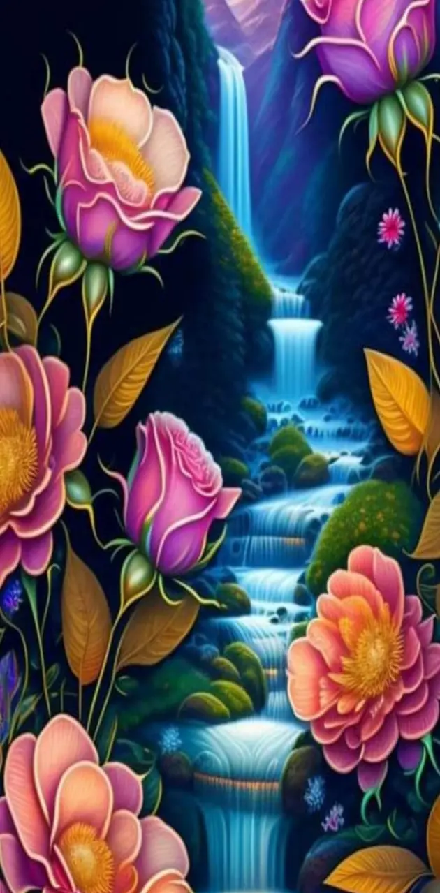 Flowering waterfalls