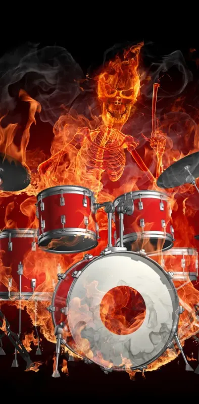 Fire drummer