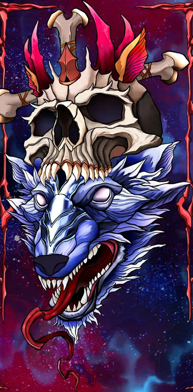 Wolf-skull