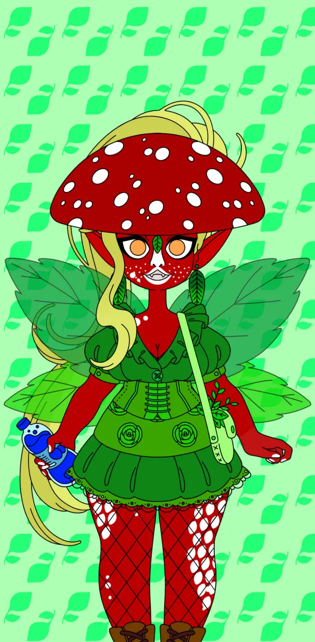 Red mushroom girl