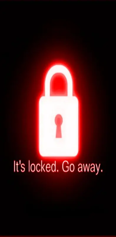 Its Locked Go Away