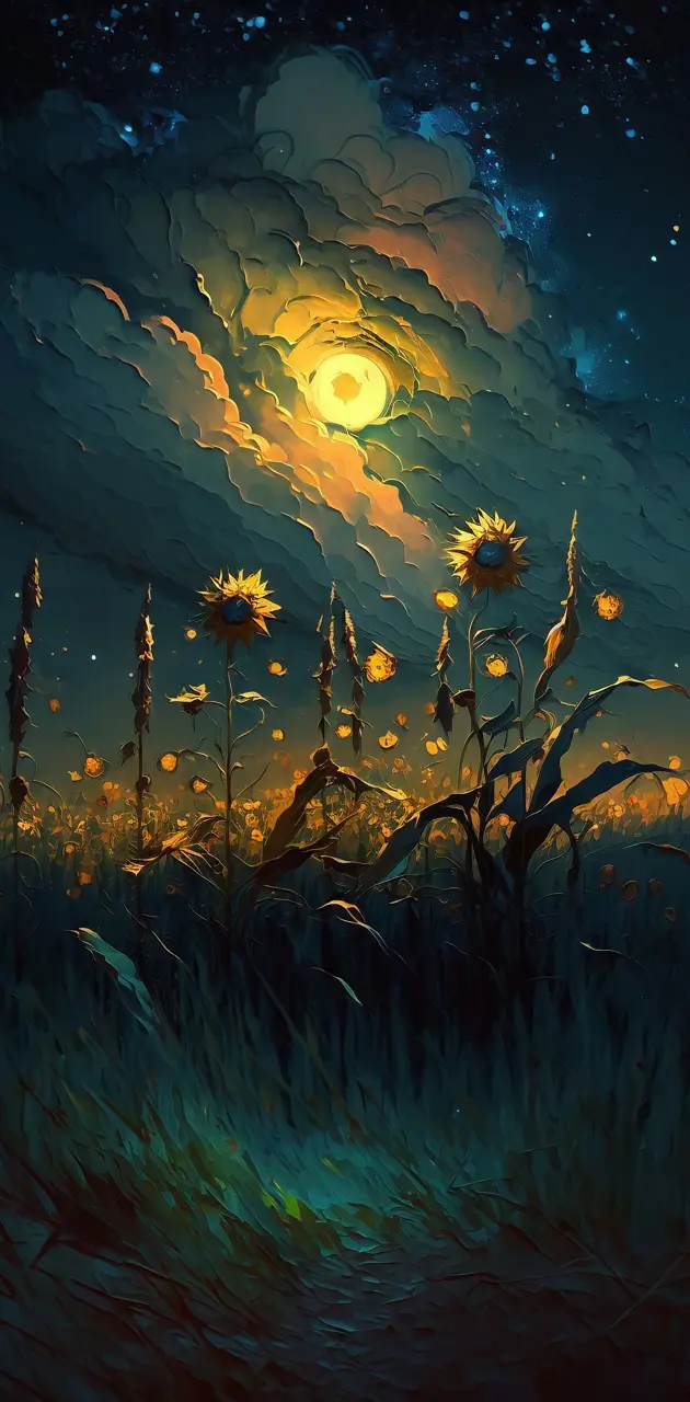 Sunflower night