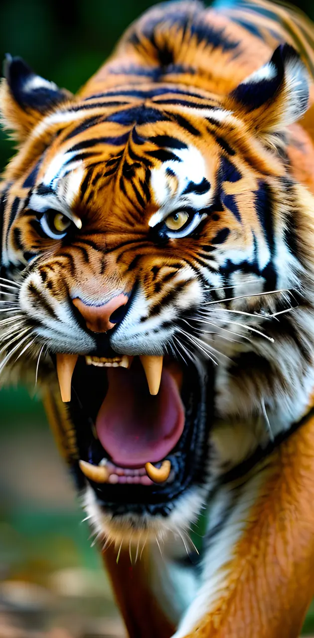 angry tiger. big cats