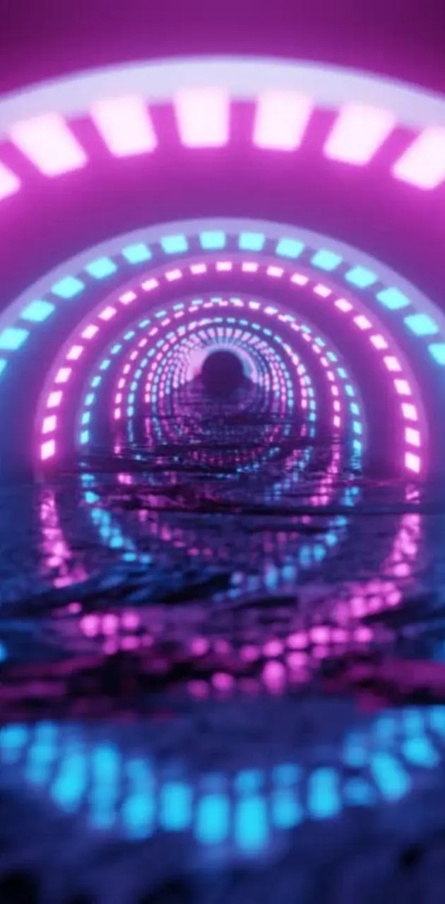 4k Neon Tunnel 4