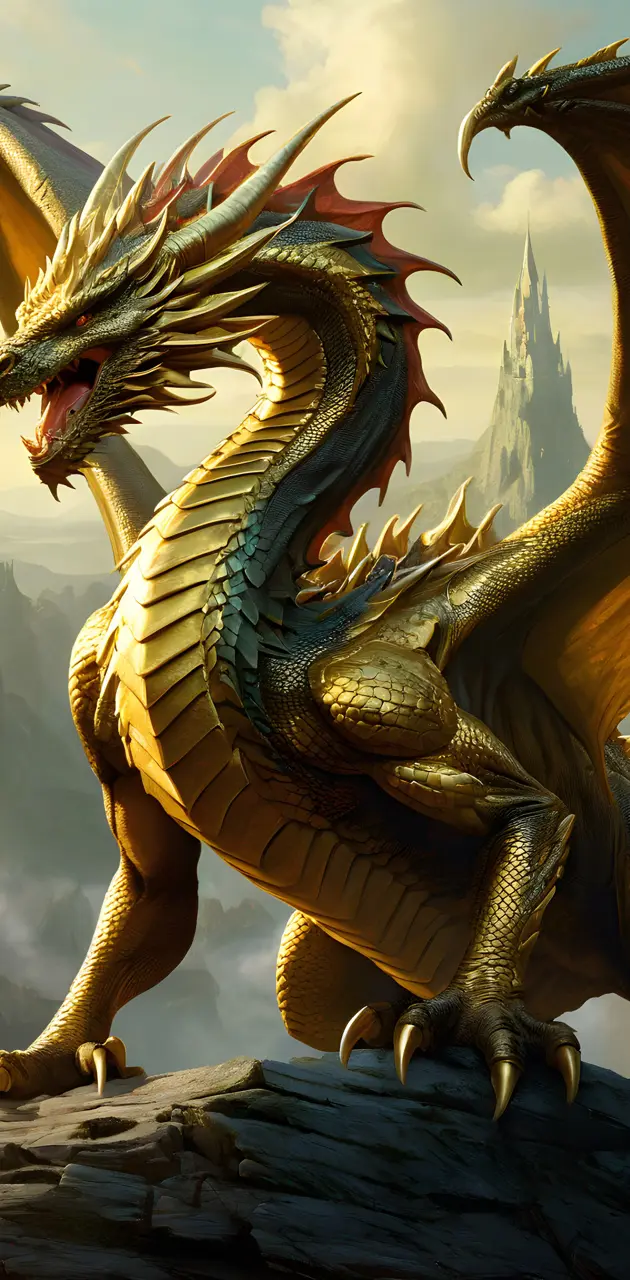 dragón dorado