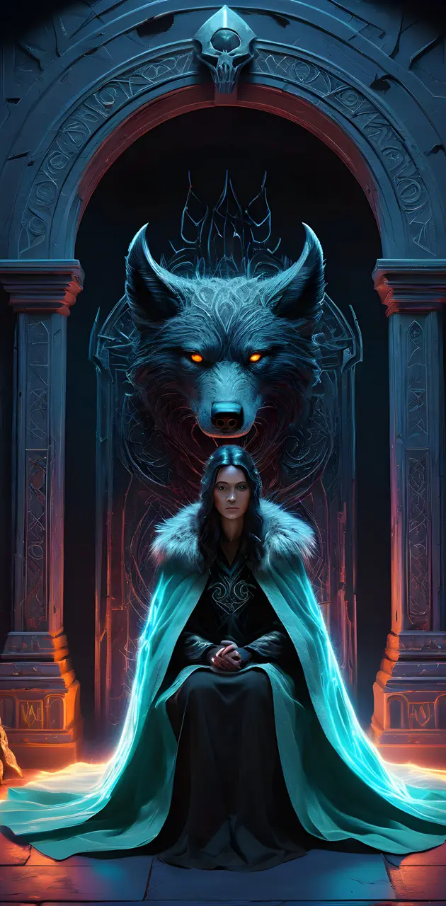 Hela & Fenrir Helheim Norse Mythology