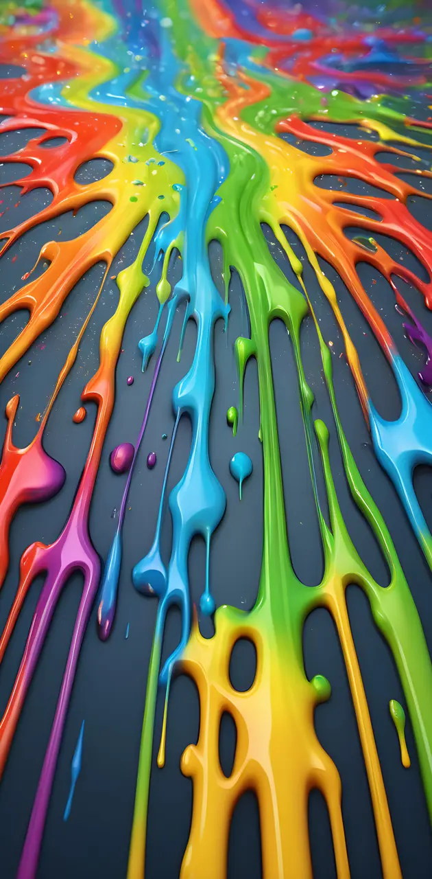 fluid rainbow splash