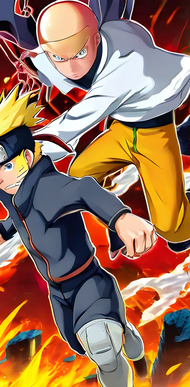 Saitama and Naruto