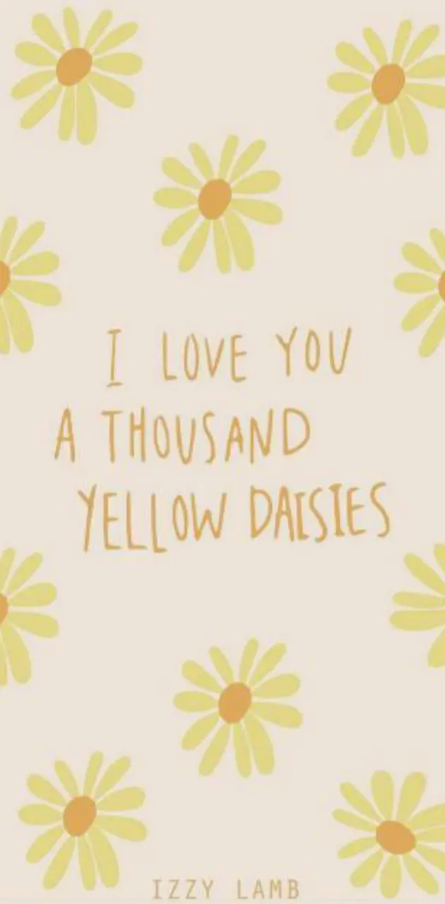 A thousand daisies