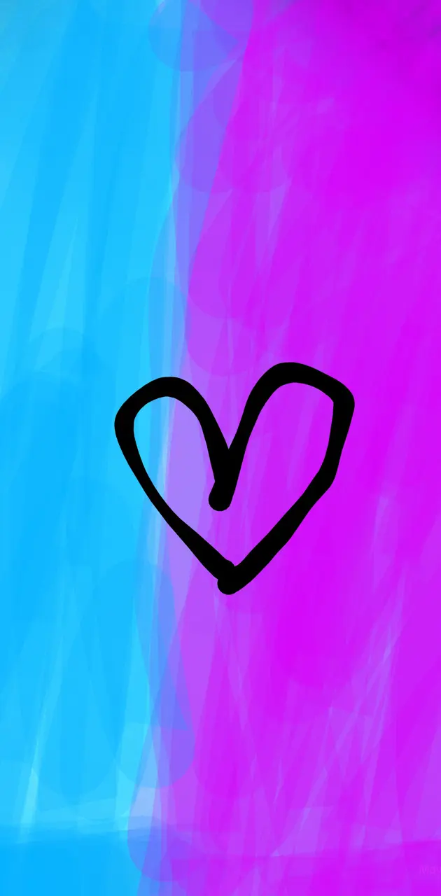 Pink and blue heart