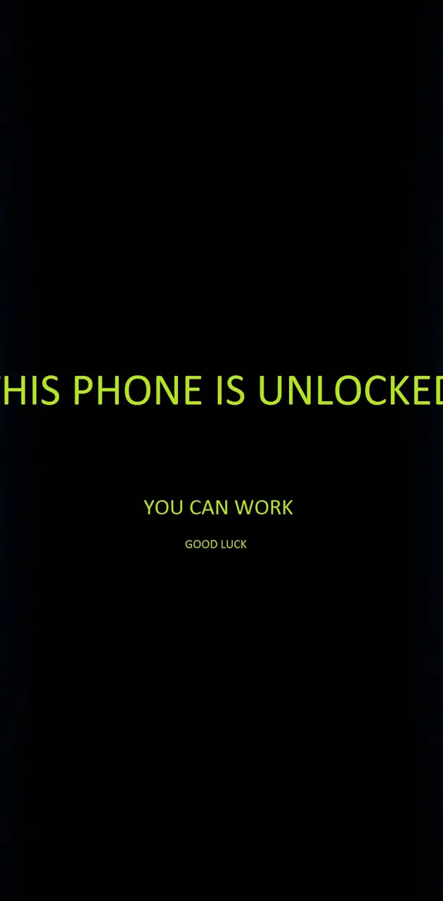 Phone unlocked