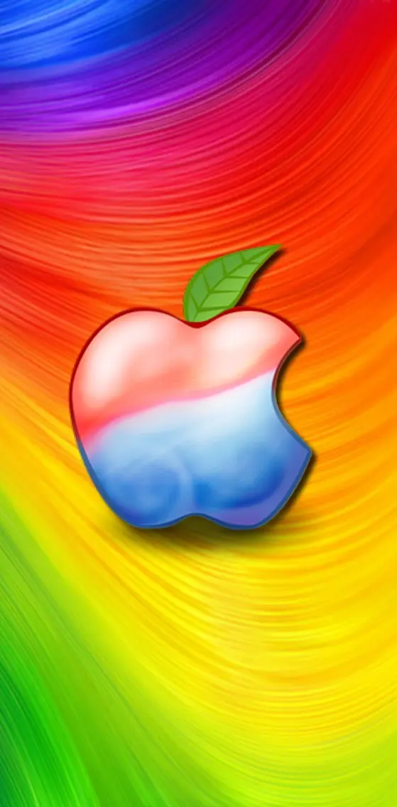 apple in the rainbow