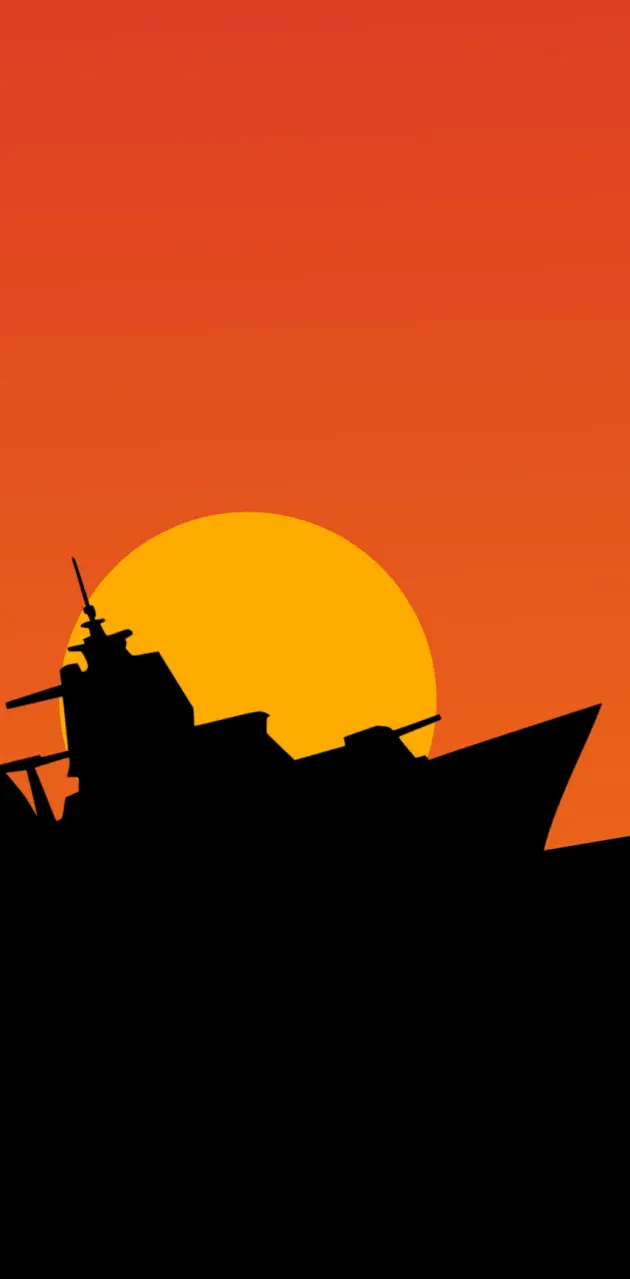 Warship silhouette