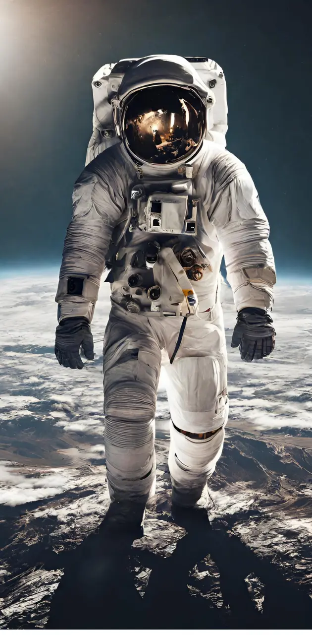 astronaut on earth