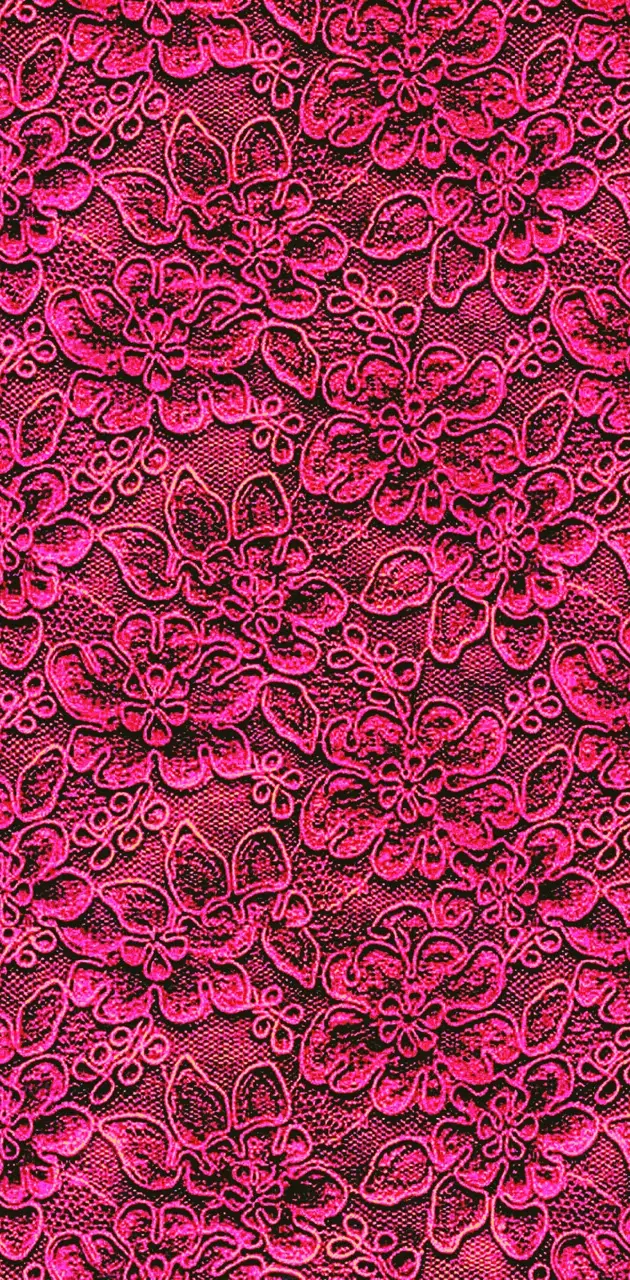 Pink Floral Lace
