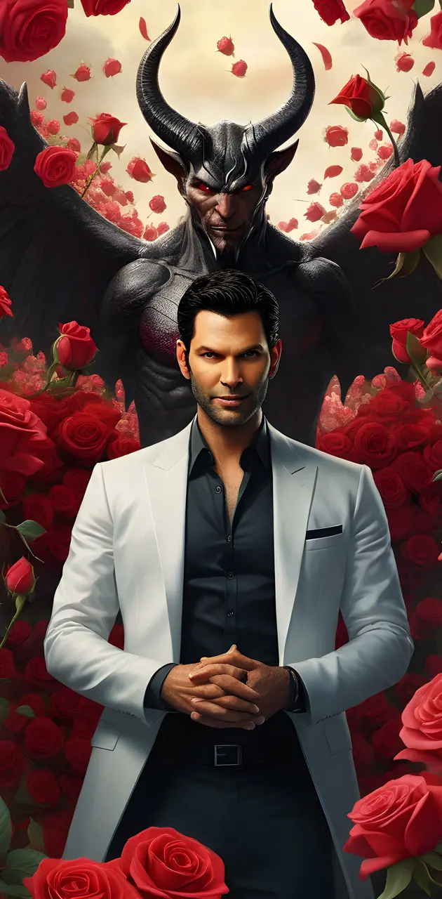 Lucifer and roses