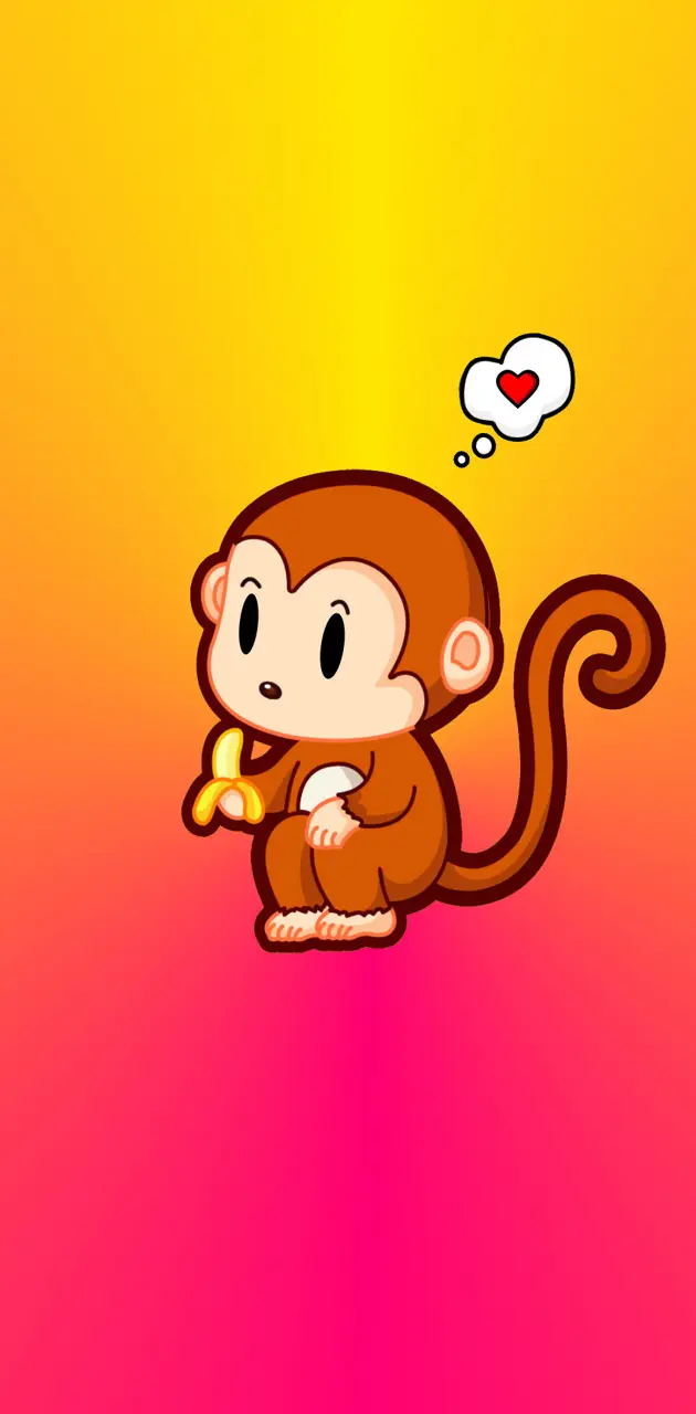 cute cartoon monkey wallpaper