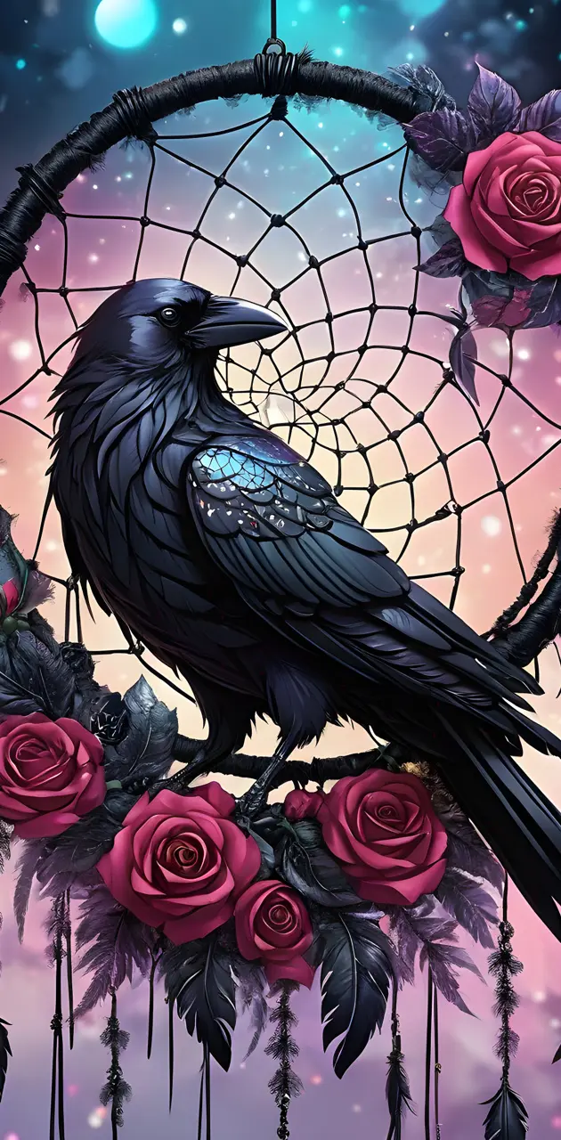Black Raven Dreamcatcher