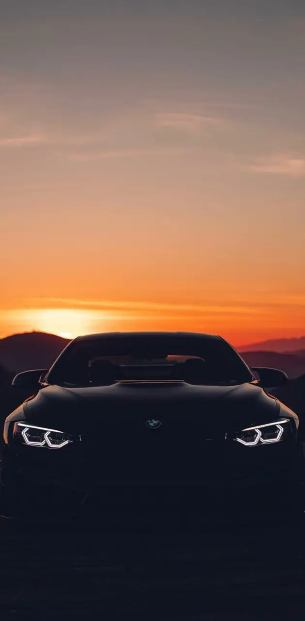 BMW sunset