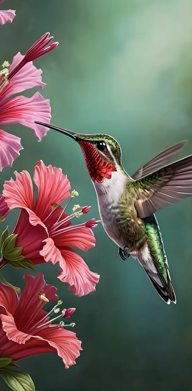 Rubythroated hummingbird
