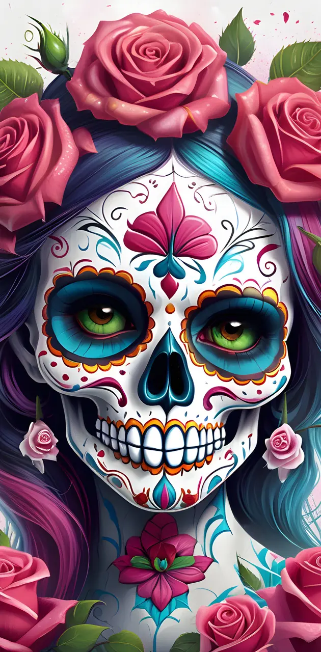 Sugar Skull Painted lady