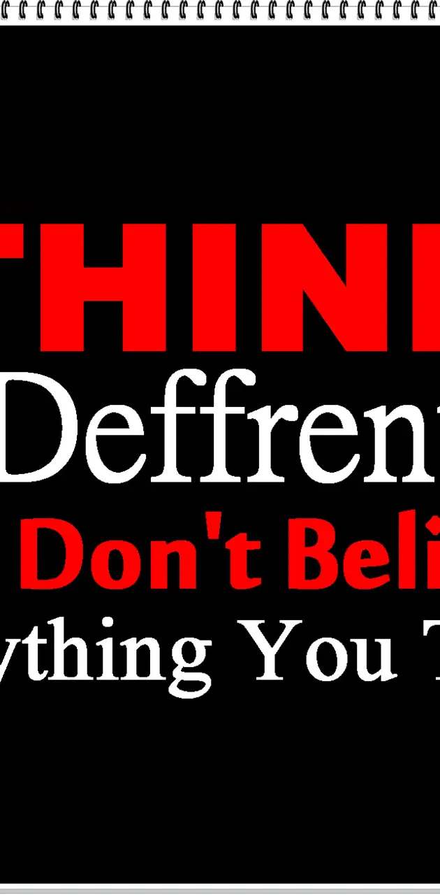 Think Deffrent