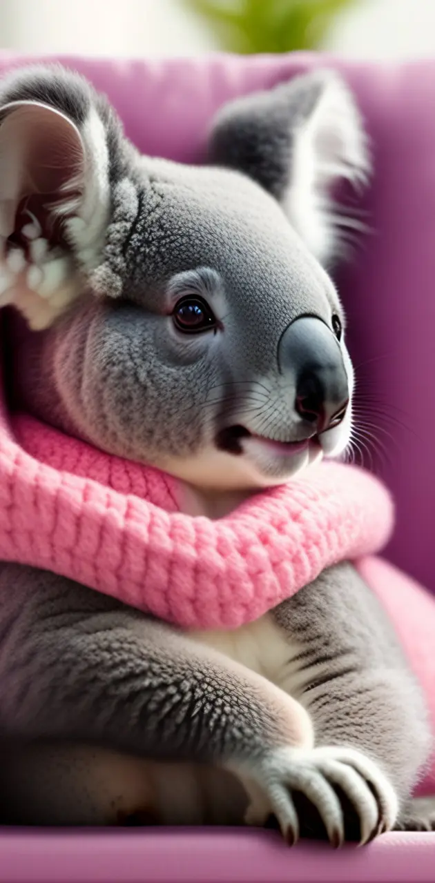 Pink koala